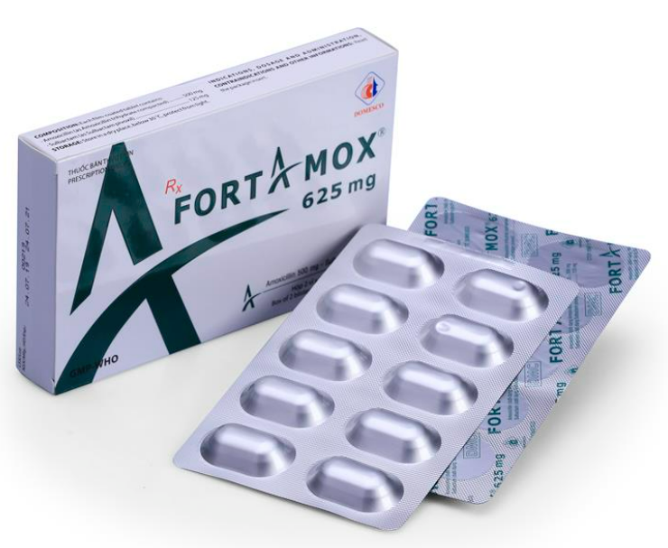 Fortamox 625mg (Amoxicillin + Sulbactam)
