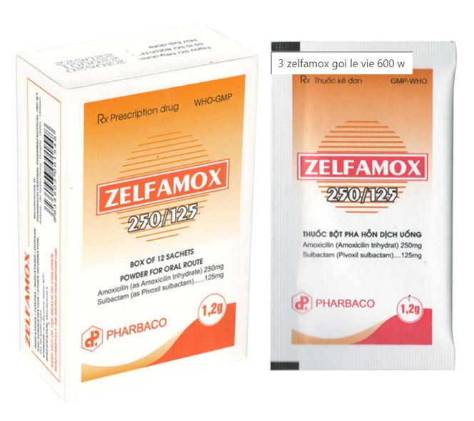 Zelfamox 250/125 (Amoxicillin + Sulbactam)