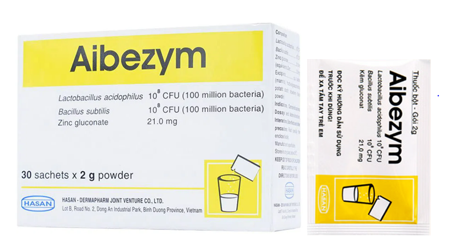 Aibezym (Bacillus subtilis + Lactobacillus acidophilus + Zinc Gluconate)