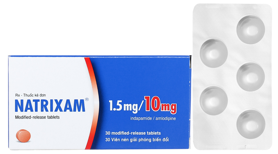 Natrixam 1.5mg/10mg (Amlodipine + Indapamide)