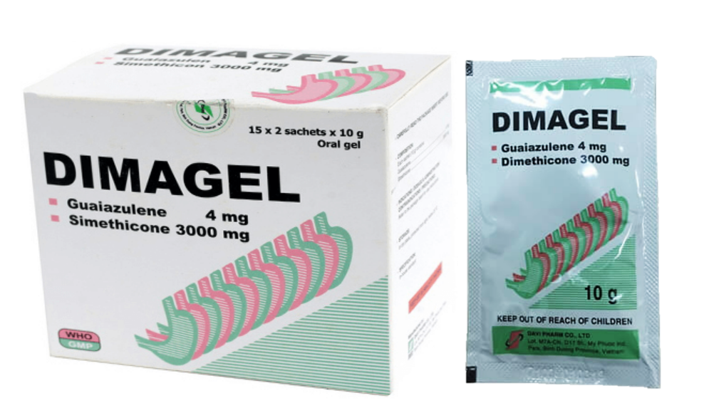 Dimagel (Guaiazulene + Simethicone)