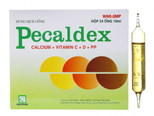 Pecaldex (Calcium glucoheptonate + Vitamin C + Vitamin D2 + Vitamin PP)