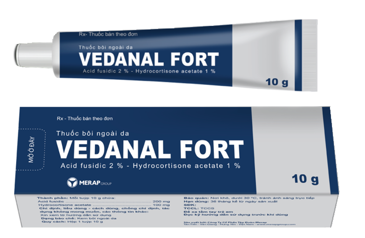 Vedanal fort (Fusidic acid + Hydrocortisone)