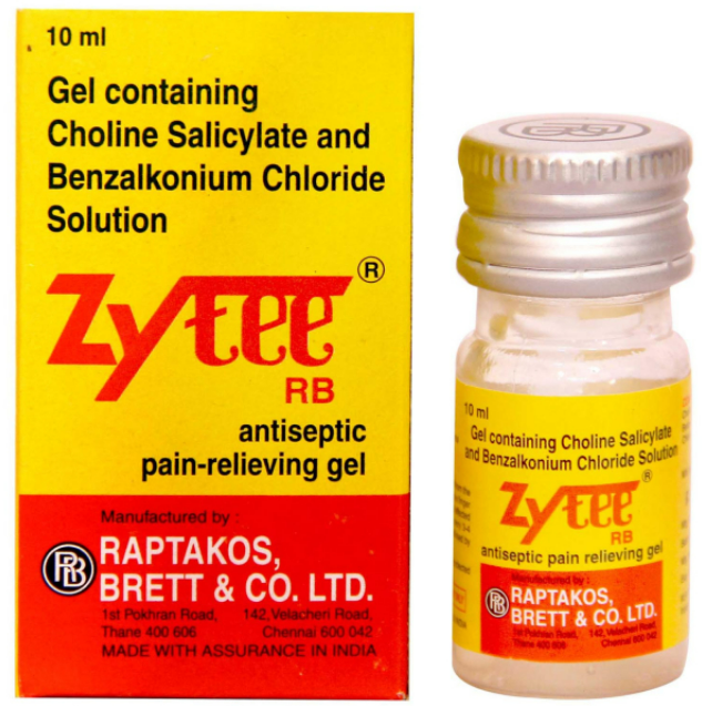 Zytee-RB solution (Benzalkonium chloride + Choline salicylate)