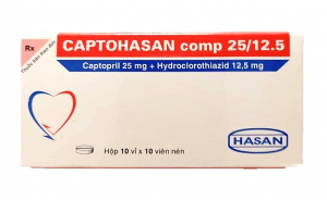 Captohasan comp 25/12.5 (Captopril + Hydrochlorothiazide)