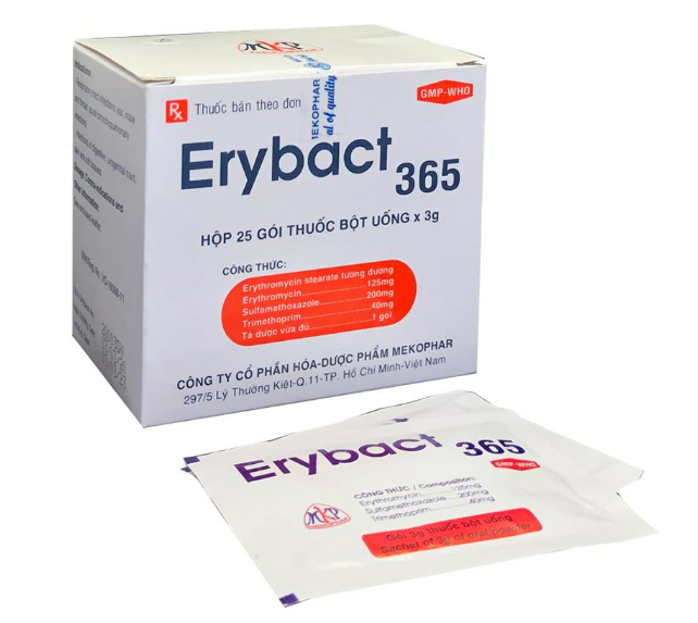 Erybact 365 (Erythromycin + Sulfamethoxazole + Trimethoprim)