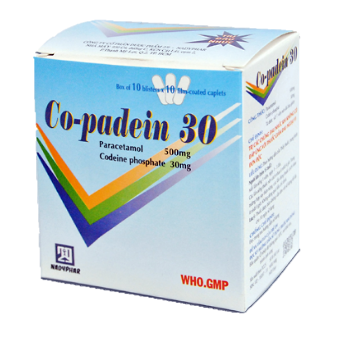 Co-Padein 30 (Codeine + Paracetamol)