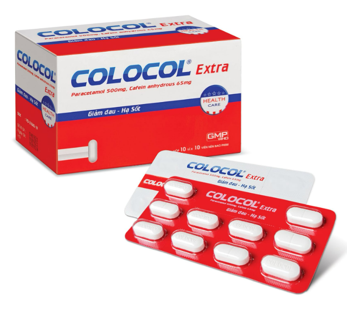 Colocol extra (Caffeine + Paracetamol)