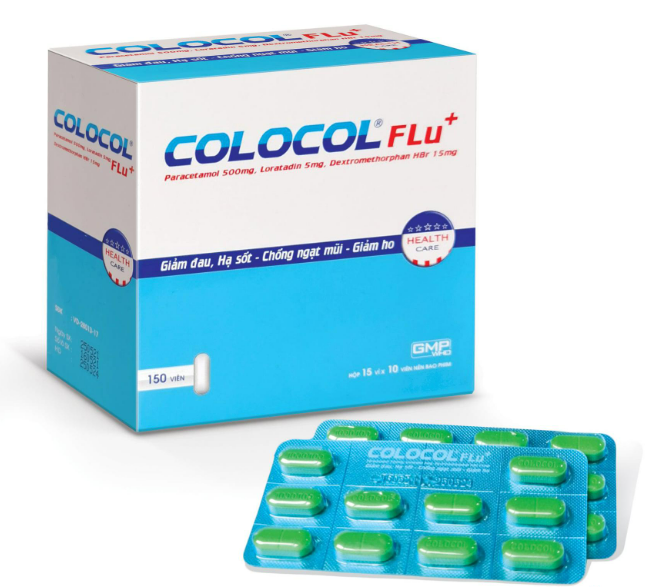 Colocol flu (Dextromethorphan + Loratadine + Paracetamol)