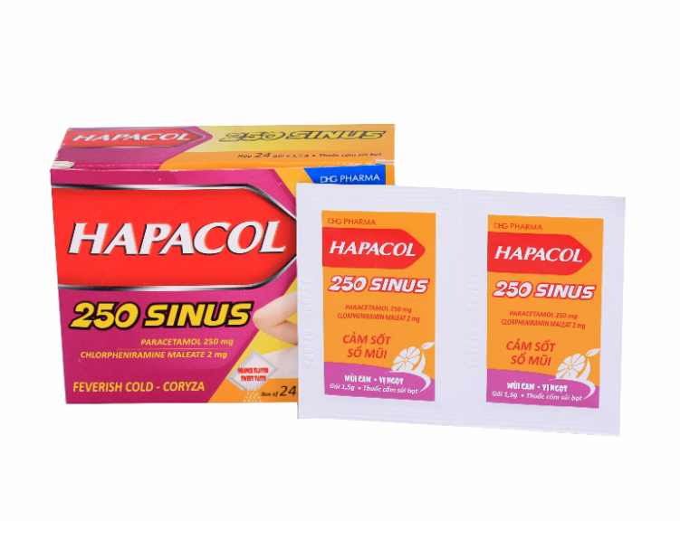 Hapacol 250 Sinus (Chlorpheniramine + Paracetamol)
