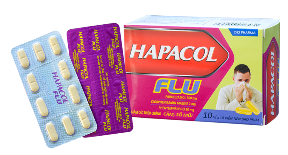 Hapacol Flu (Chlorpheniramine + Paracetamol + Phenylephrine)