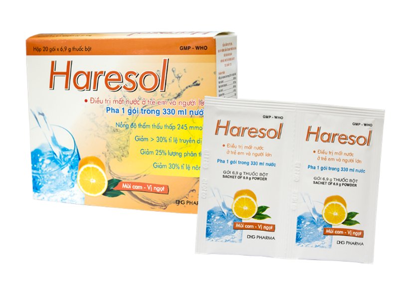 Haresol (Glucose khan + Sodium chloride + Sodium citrate + Potassium chloride…)