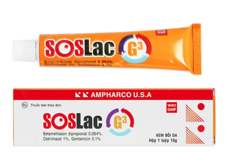 Soslac G3 (Betamethasone + Clotrimazole + Gentamicin)