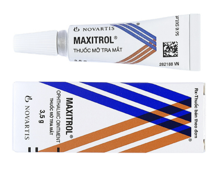 Thuốc mỡ Maxitrol (Dexamethasone + Neomycin + Polymyxin B)