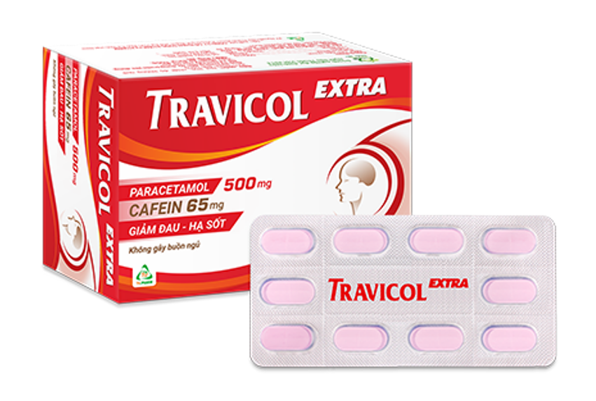 Travicol Extra (Caffeine + Paracetamol)