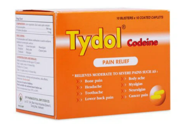 Tydol codeine (Codeine + Paracetamol)