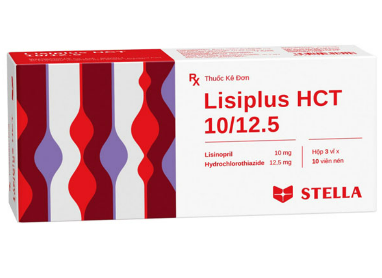 Lisiplus HCT 10/12.5 (Hydrochlorothiazide + Lisinopril)