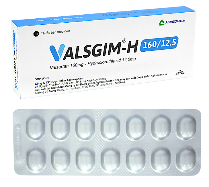 Valsgim-H160/12.5 (Hydrochlorothiazide + Valsartan)