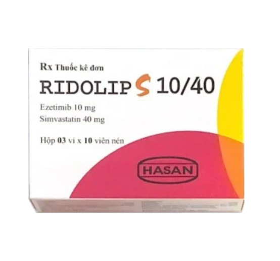 Ridolip s 10/40 (Ezetimibe + Simvastatin)