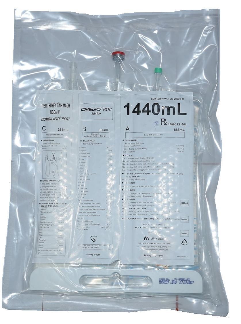 Combilipid Peri Injection (Amino acid + Glucose + Lipid (+ Điện giải))