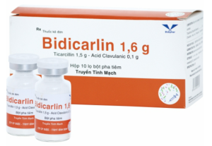 Bidicarlin 1,6g (Clavulanat + Ticarcillin)