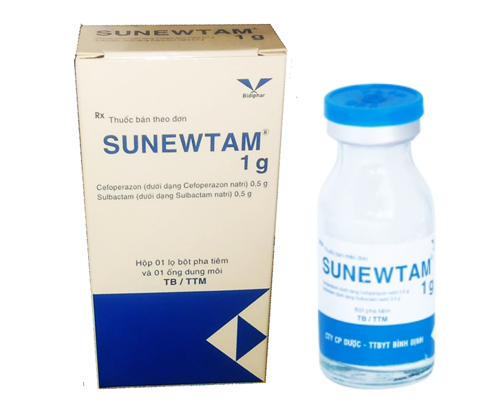 Sunewtam 1g (Cefoperazone + Sulbactam)
