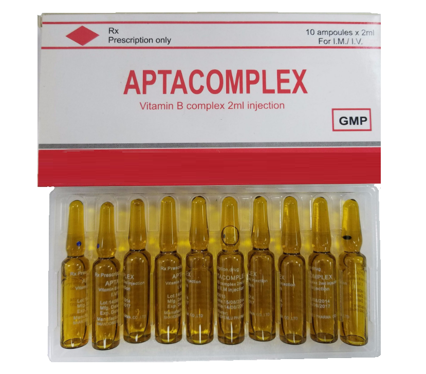 Aptacomplex (Các vitamin nhóm B tổng hợp - đường tiêm) 