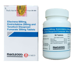 Efavirenz 600mg, Emtricitabine 200mg and Tenofovir disoproxil fumarate 300mg tablets (Macleods Pharmaceutical Ltd.)