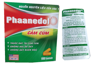 Phaanedol cảm cúm (Caffeine + Paracetamol + Phenylephrine)