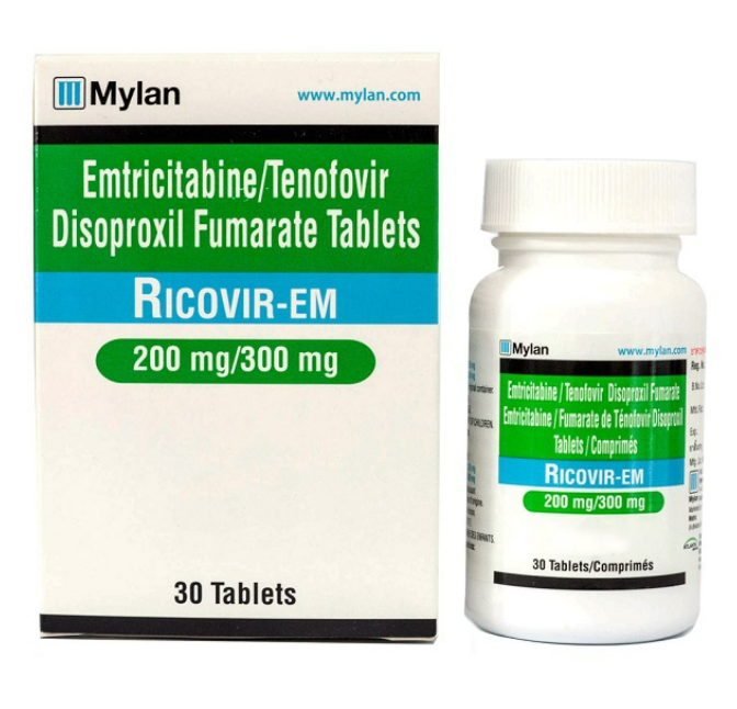 Ricovir EM (Emtricitabine + Tenofovir)