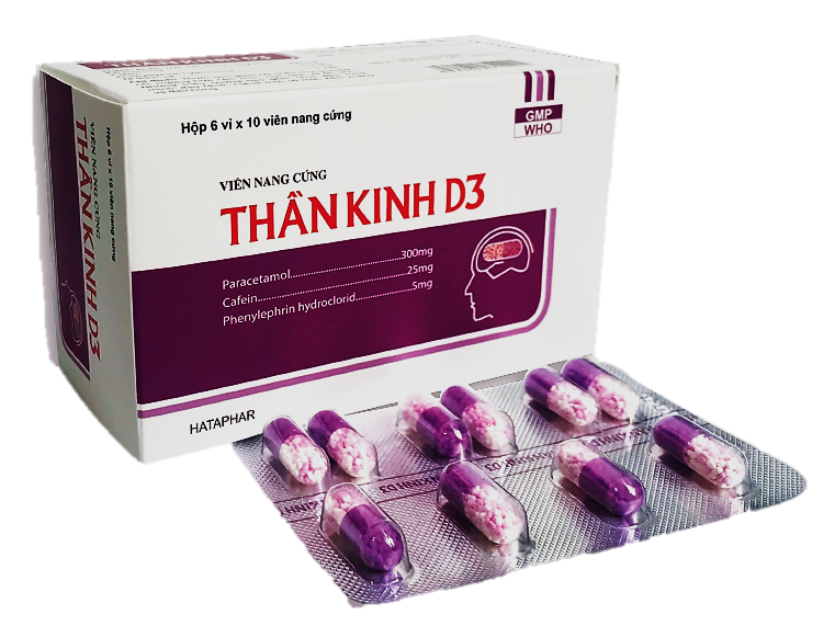 Thần kinh D3 (Caffeine + Paracetamol + Phenylephrine)