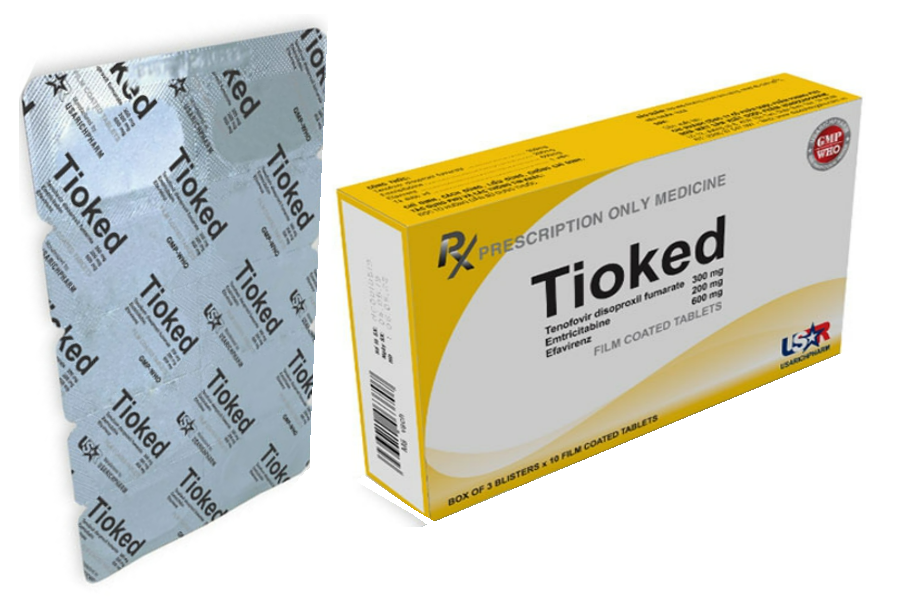 Tioked (Efavirenz + Emtricitabin + Tenofovir)