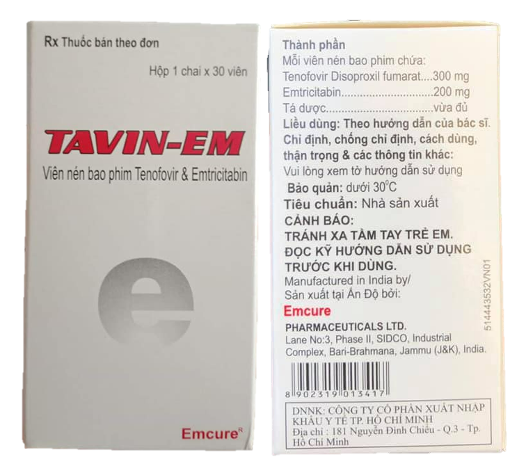 Tavin-EM (Emtricitabine + Tenofovir)