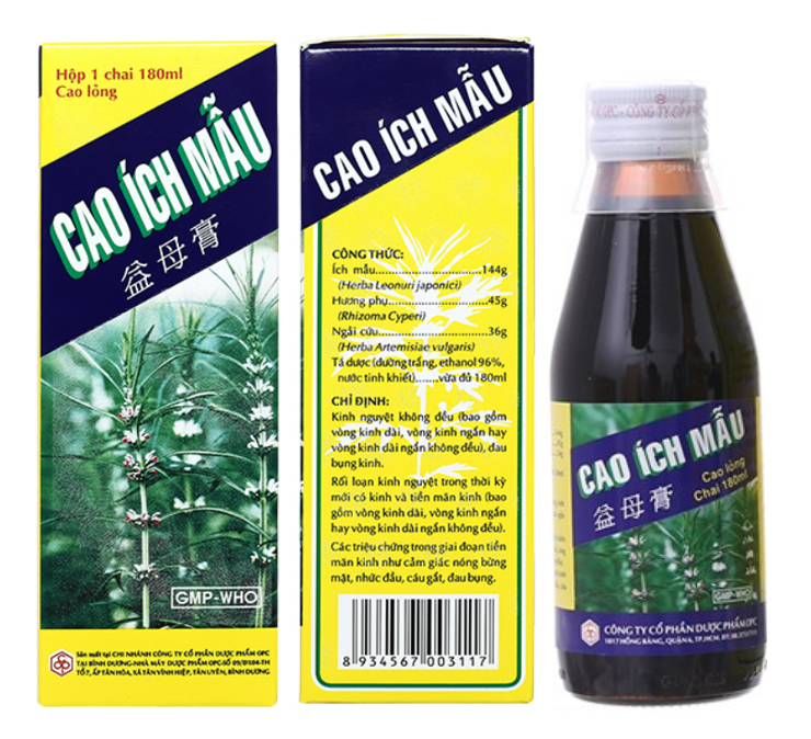 Thuốc Cao ích mẫu của công ty cổ phần dược phẩm OPC