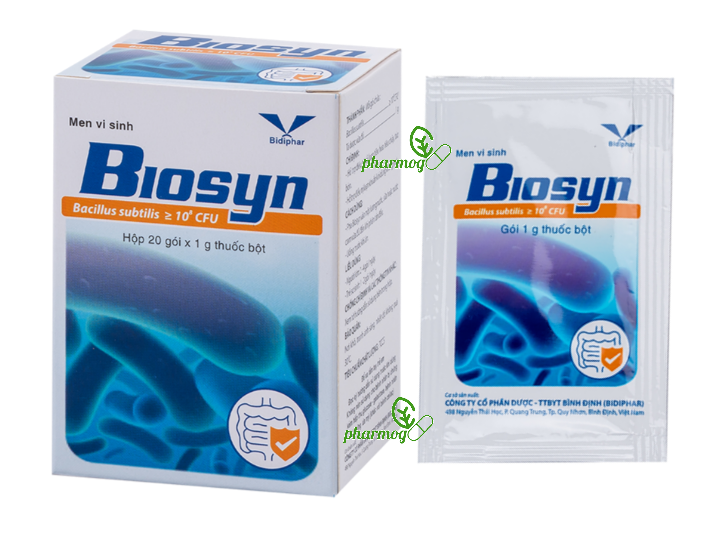 Men vi sinh Biosyn (Thuốc bột chứa vi khuẩn Bacillus subtilis ≥108CFU.